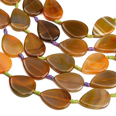 Natural Banded Agate/Striped Agate Beads Strands GG-CBAE0EB-01A-09-1