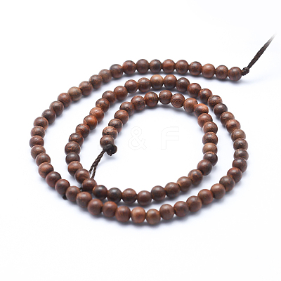 Natural Wood Beads Strands WOOD-P011-06-8mm-1