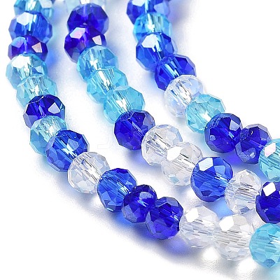 Glass Beads Strands EGLA-A034-M4mm-25-1
