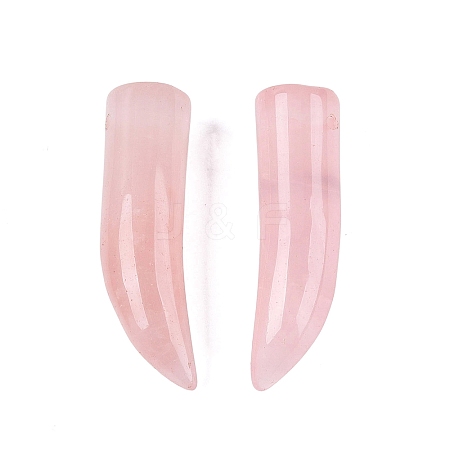 Natural Rose Quartz Pendants G-Q602-10J-1
