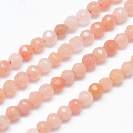 Natural Pink Aventurine Beads Strands X-G-J002-12-1