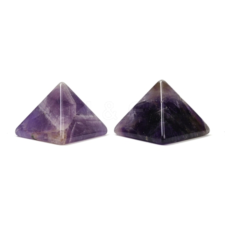 Natural Amethyst Orgonite Pyramid Display Decorations G-C186-07B-1