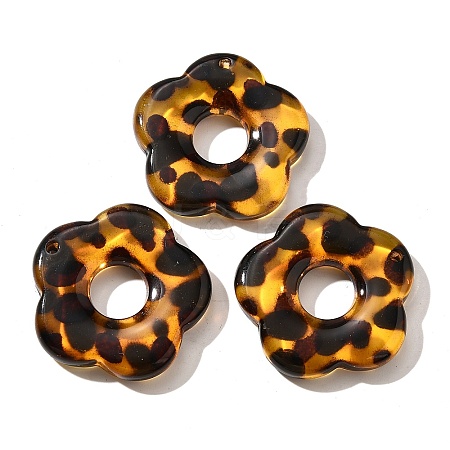 Transparent Acrylic Pendants X-OACR-D303-01B-1