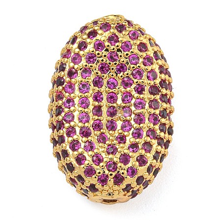 Rack Plating Brass Micro Pave Cubic Zirconia Charms KK-G513-74A-04G-1