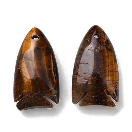 Natural Tiger Eye Pendants GG-CBA6D08-B12-1