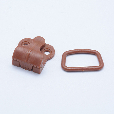 Eco-Friendly Sewable Plastic Clips and Rectangle Rings Sets KY-F011-03B-1