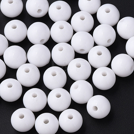 Opaque Acrylic Beads LS-X-MACR-S370-C10mm-01-1