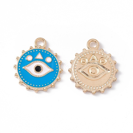 Alloy Enamel Pendants ENAM-G209-03KCG-01-1