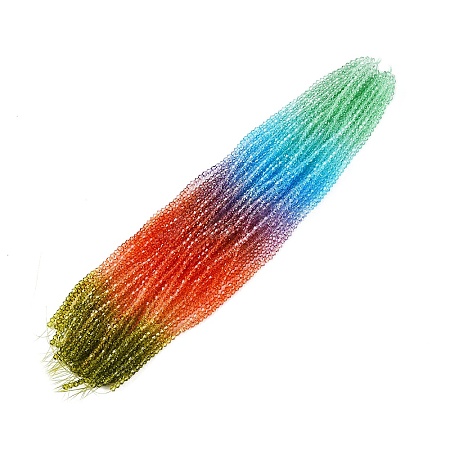 Gradient Color Baking Painted Glass Bead Strands X1-DGLA-A039-T2mm-A015-1