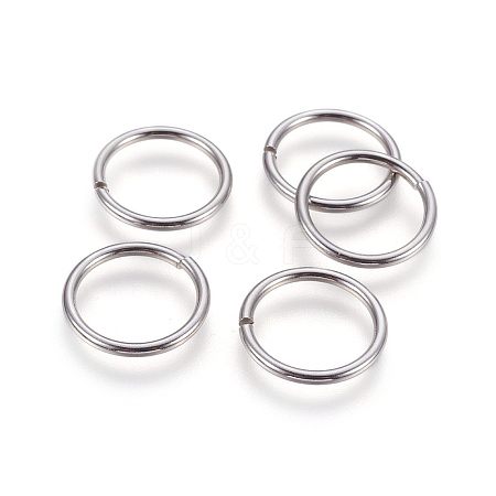 Tarnish Resistant 304 Stainless Steel Saw Cut Open Jump Rings STAS-P212-25P-07-1