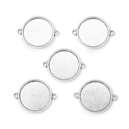 Tibetan Style Alloy Cabochon Connector Settings LS-TIBE-M022-11AS-1