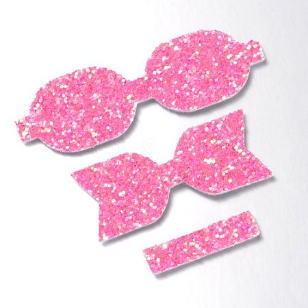 Glitter Non Woven Fabric Decoration Accessories AJEW-WH0002-01B-1