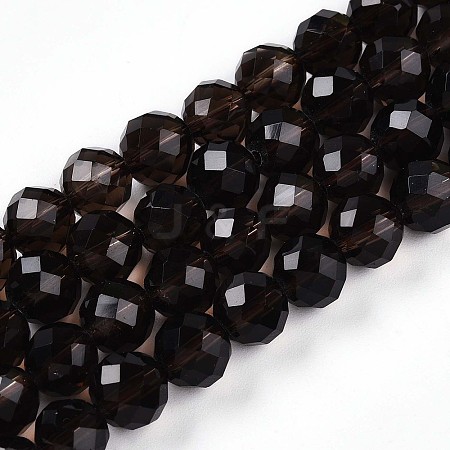 Natural Smoky Quartz Beads Strands G-S345-8mm-19-1