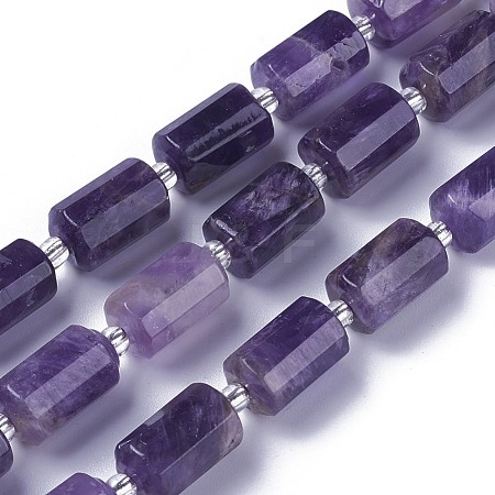 Natural Amethyst Beads Strands G-F595-J03-1