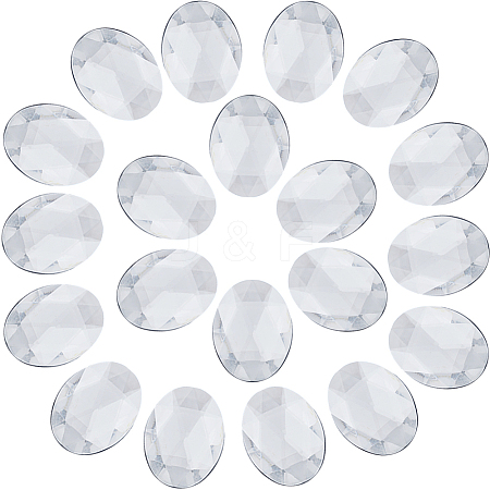 Gorgecraft Acrylic Rhinestone Flat Back Cabochons DIY-GF0009-17C-1