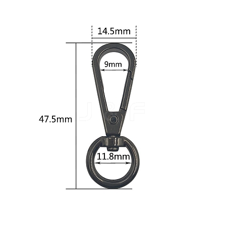 Alloy Swivel Clasps PW-WG74639-09-1