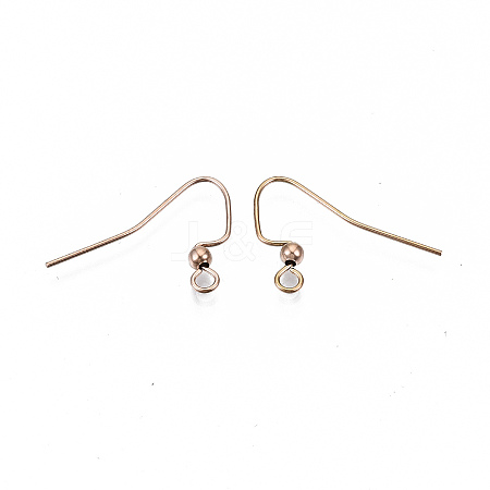 304 Stainless Steel Earring Hooks STAS-S111-010RG-NR-1