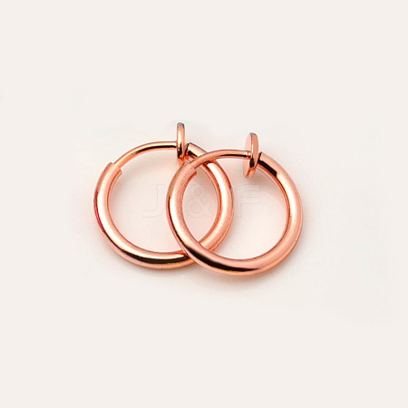 Brass Clip-on Earrings for Women WG23246-26-1