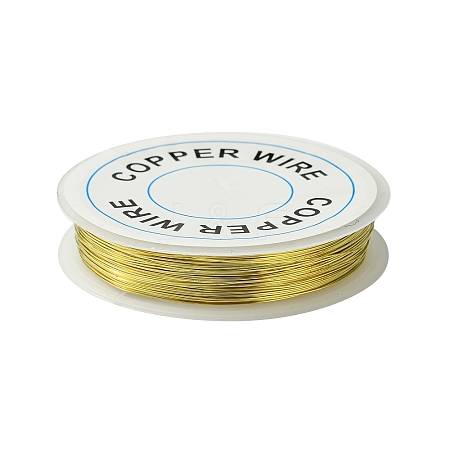 Round Copper Jewelry Wire X-CWIR-CW0.4mm-07-1