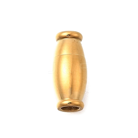 Barrel 304 Stainless Steel Magnetic Clasps STAS-D382-03B-G-1