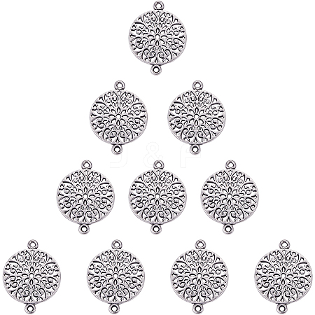 Tibetan Style Alloy Links connectors PALLOY-SC0001-30MAS-1