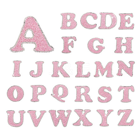 26 Letters Cloth Iron/Sew on Patches PJ-TAC0004-04F-1