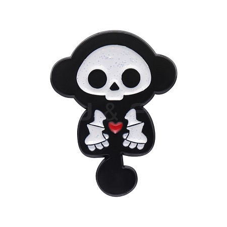 Black Alloy Brooches LS-JEWB-CJC0012-06EB-05-1