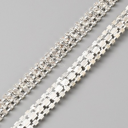 3 Yards Glass Rhinestone Trimming DIY-WH0671-320B-1