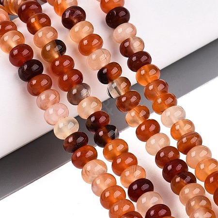Natural Carnelian Bead Strands G-R403-4x6-16-1