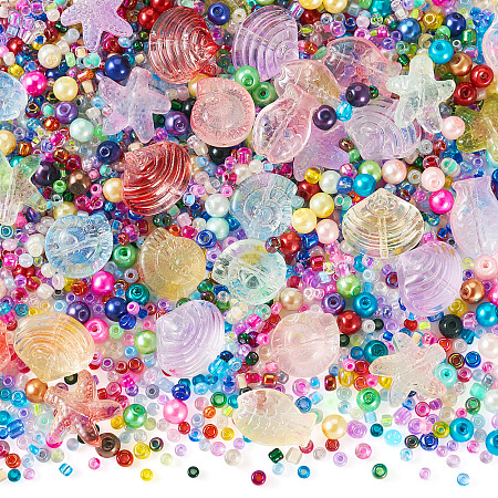 2 Bags Baking Paint Glass Beads GLAA-TA0002-25-1