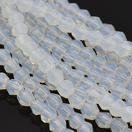Faceted Bicone Opal Beads Strands LS-EGLA-P017-01-1