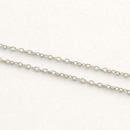 Tarnish Resistant 304 Stainless Steel Cable Chains X-CHS-Q001-12-100m-1