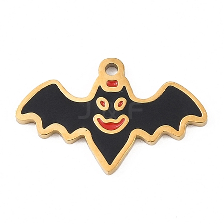 Halloween 304 Stainless Steel Enamel Pendants FIND-I068-01G-03-1