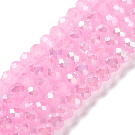 Baking Electroplate Glass Beads Strands LS-DGLA-A039-J6MM-B16-1