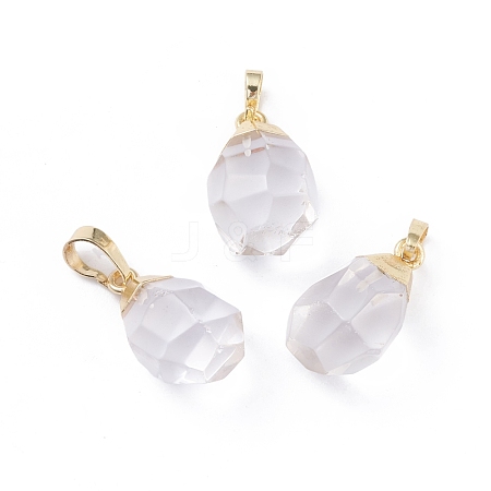 Natural Quartz Crystal Pendants G-G845-07G-06-1