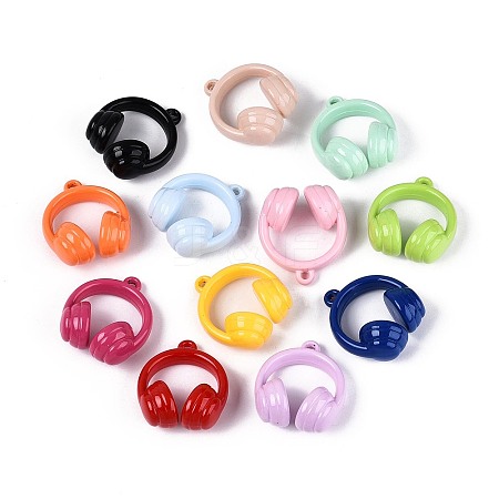 Opaque Acrylic Pendants SACR-T035-35M-1