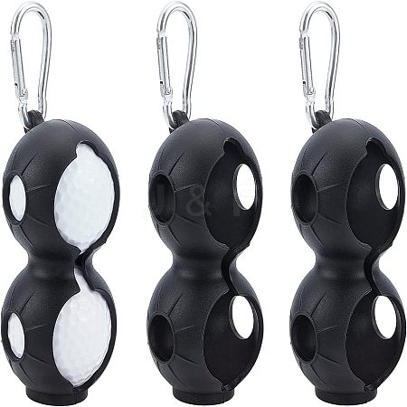3Pcs 8-shape Silicone Silicon Golf Ball Cover AJEW-FH0002-06-1