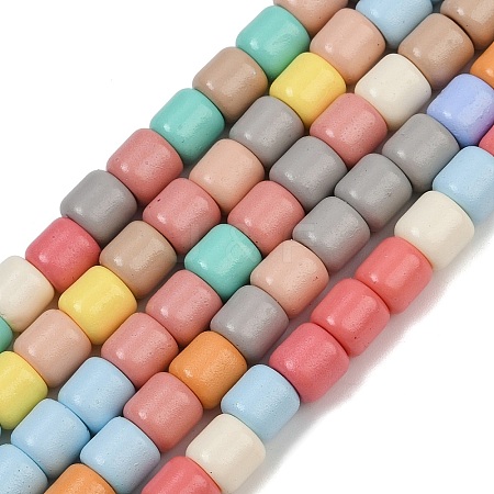 Baking Paint Glass Beads Strands LAMP-S070-06C-1