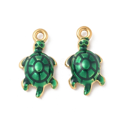 304 Stainless Steel Enamel Pendants STAS-I351-22G-01-1