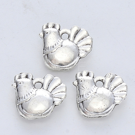 Tibetan Style Alloy Pendants TIBE-R316-025AS-RS-1