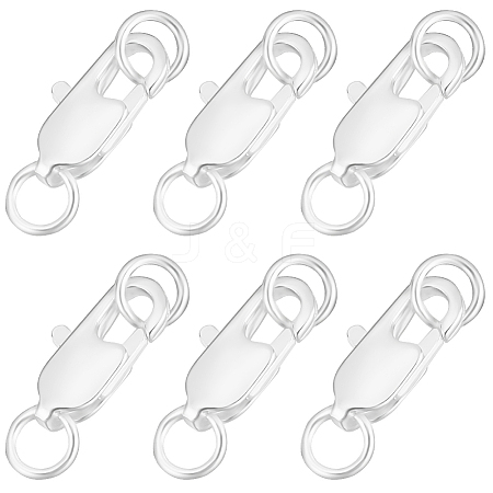20Pcs Brass Lobster Claw Clasps KK-BBC0015-01A-S-1