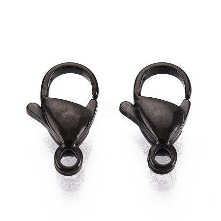304 Stainless Steel Lobster Claw Clasps LS-STAS-T065-12mm-34B-1