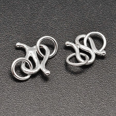 Sterling Silver S-Hook Clasps STER-F014-01A-1