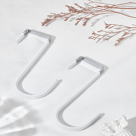 2Pcs Iron Hook Hangers FIND-LP0006-09-1