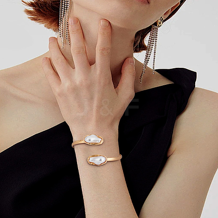 1Pc Iron Cuff Bangles BJEW-LP0005-02G-1