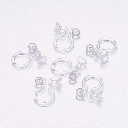 Plastic Clip-on Earring Findings KY-P007-E01-1