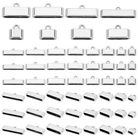 32Pcs 8 Style Alloy Cord Ends FIND-PH0005-38P-1