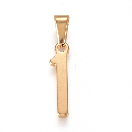 304 Stainless Steel Pendants STAS-L210-05H-G-1