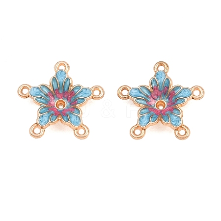 Alloy Enamel Chandelier Component Links AL-CBA8479-12KCG-01-1