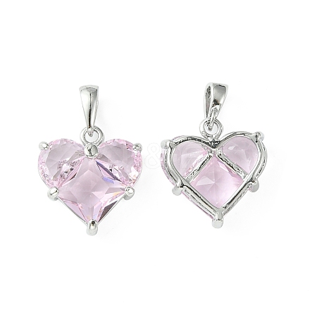 Brass Micro Pave Cubic Zirconia Charms LS-KK-L208-03P-04-1